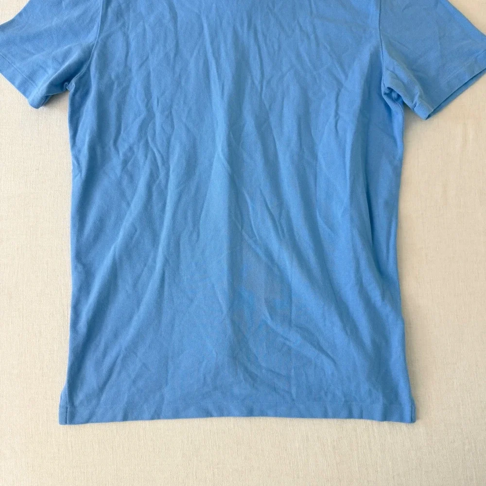 Polo Ralph Lauren Polo Shirt Mens Large Blue Short Sleeve Pocket Pique Cotton
